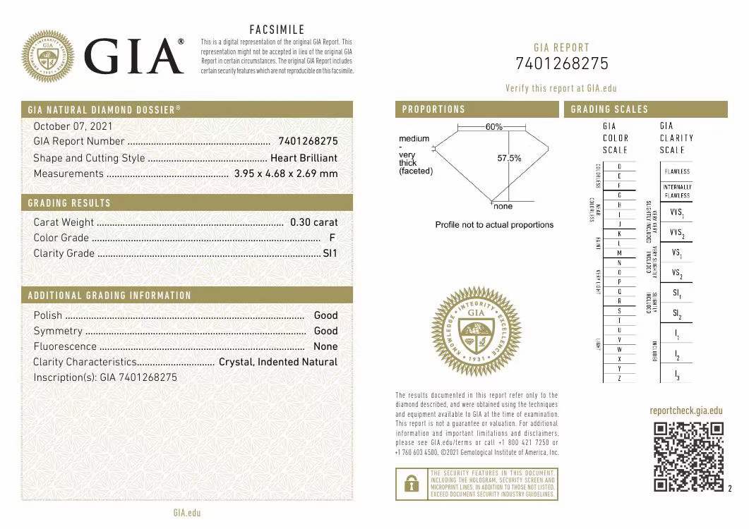 GIA 0.30ct 皇冠鑽石戒指 Crown Diamond Ring