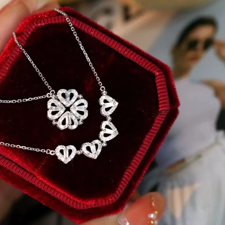 0.25ct 四葉草鑽石項鍊兩用款2 Style 4-Leaf Clover Diamond Necklace 